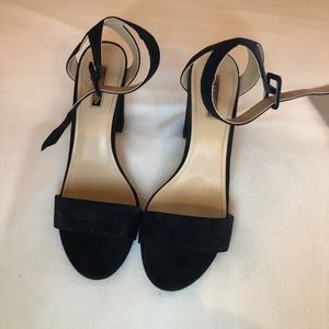 BCBGeneration Black Suede Heels